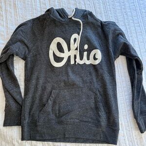 HOMAGE Charcoal Ohio Pullover Hoodie with White Script